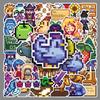 50 Пиксельных Стикерсов из Stardew Valley для Ноутбуков, Дневников, Коробок для Хранения и Телефонов