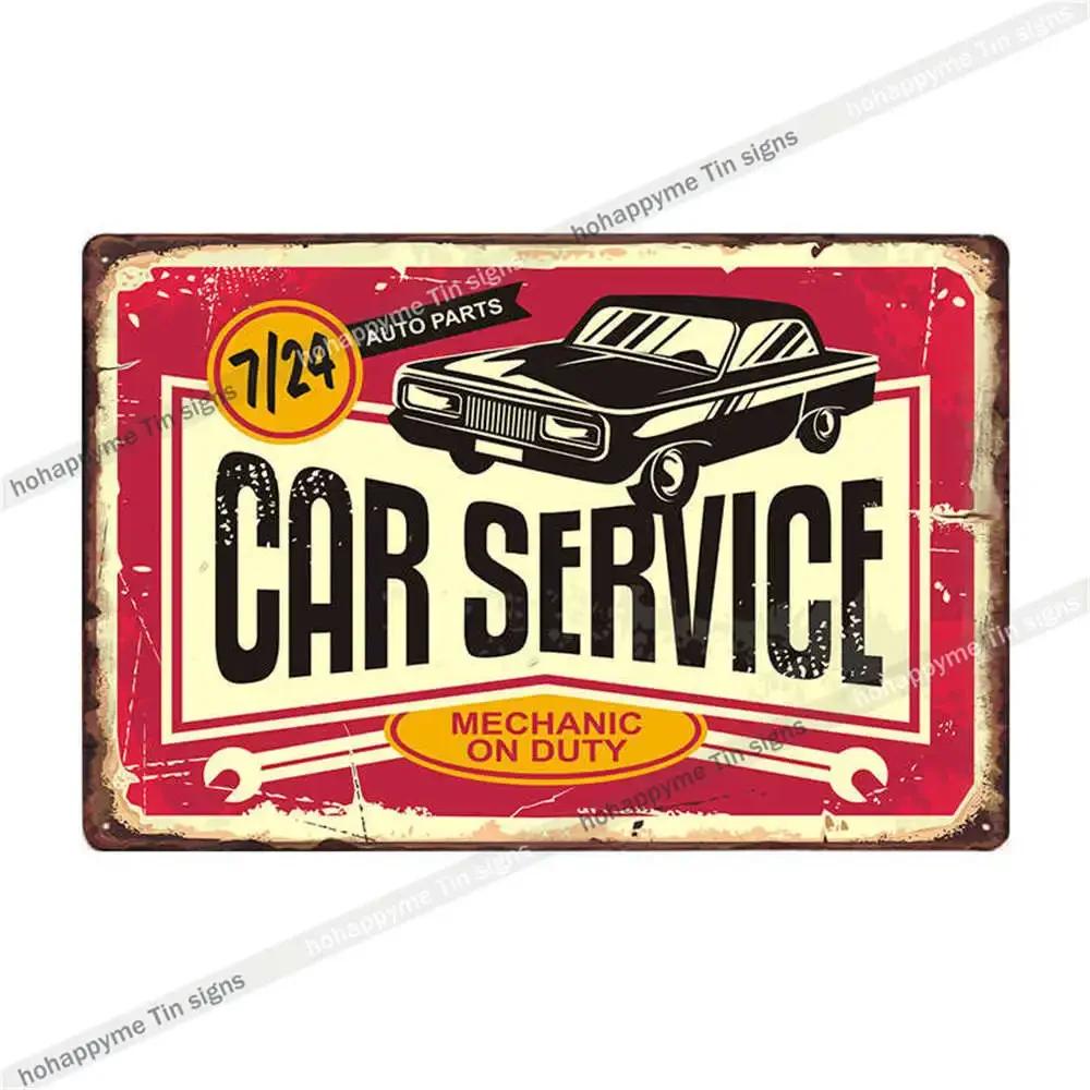 Винтажная металлическая табличка CAR WASH Идеальный декор для автозаправки Гаража Клуба Дома Прочный жестяной знак Художественная роспись Размер x см