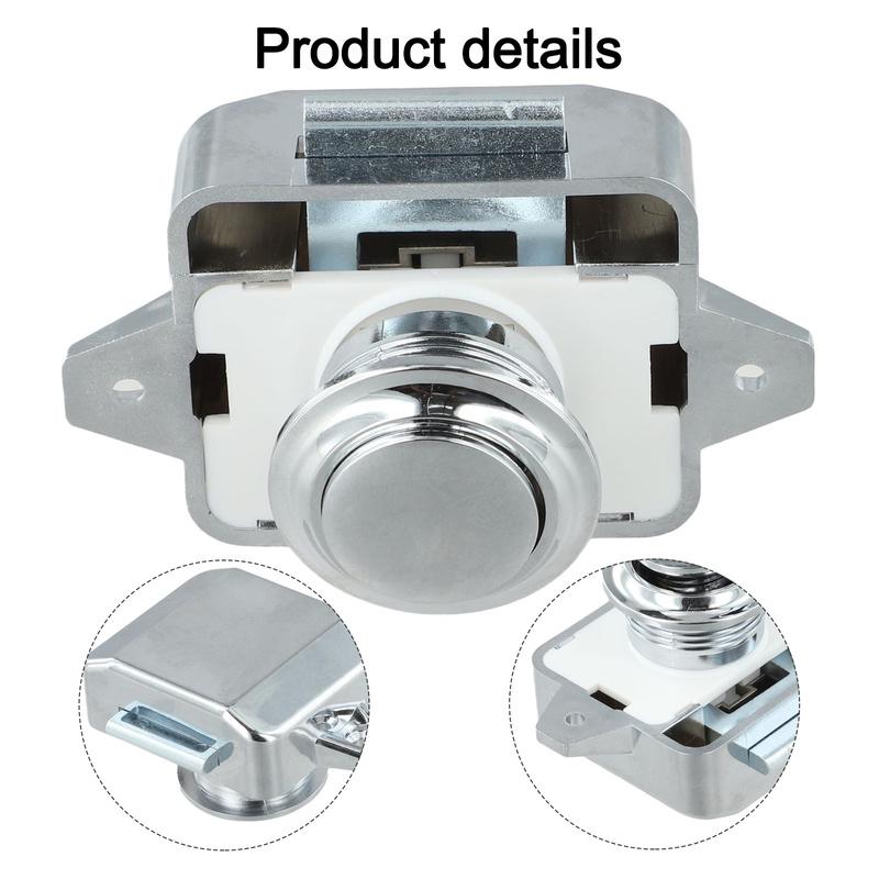 Camper Car Push Button Latch Push Button Catch Lock RV Caravan Boat Drawer Cabinet Door Catch Latch Knob Furniture