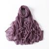 New Cotton Linen Scarf For Women Girls Students Autumn Classic Solid Color Scarves Retro Soft Foulard Viscose Female Wrap Shawls