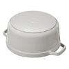Cocotte Ronde - STAUB - Truffe Blanche - 18 cm - Fonte Émaillée - 1,7 l