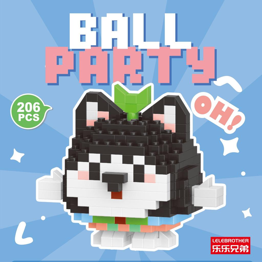 Серия кукол-животных из микрочастиц, строительные блоки, детские сборные игрушки