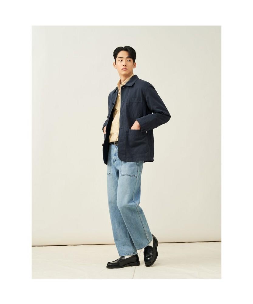 Beanpole Men Garment-Dyed Work Jacket Navy (Bc5211C13R)