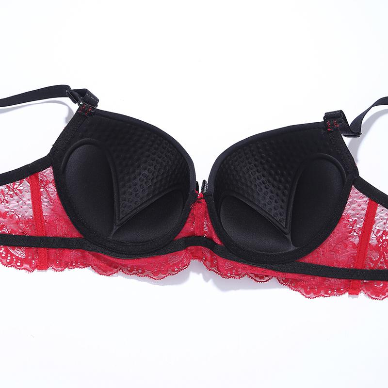 Julexy Сексуальное кружевное нижнее белье для женщин, комплект из бюстгальтера и трусиков с эффектом пуш-ап, интимные регулируемые трусы-бюстгальтеры