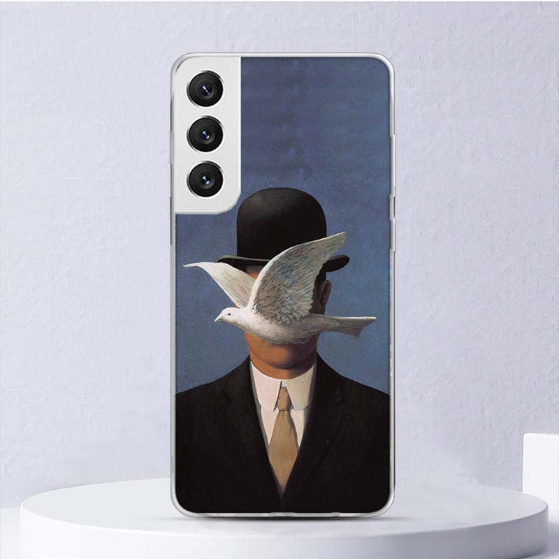 Мягкий чехол с рисунком Рене Магритта для Samsung Galaxy S25 S24 S23 S22 Ultra Чехол для телефона S20 FE S21 Plus S25 Edge + Funda Coque Galaxy S