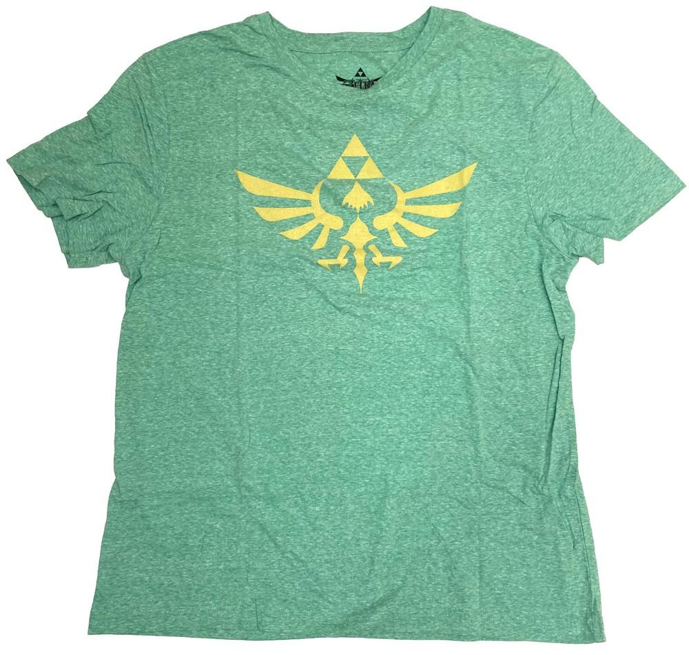 Nintendo Zelda Triforce Logo Green Heather Men's Graphic T-Shirt New Unisex T-Shirt