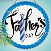 2D Flat Happy Father's Day Wooden Sign - Decorative Plaque with Classic Tie Pattern - Ideal for Home, Bar, Garage Decor