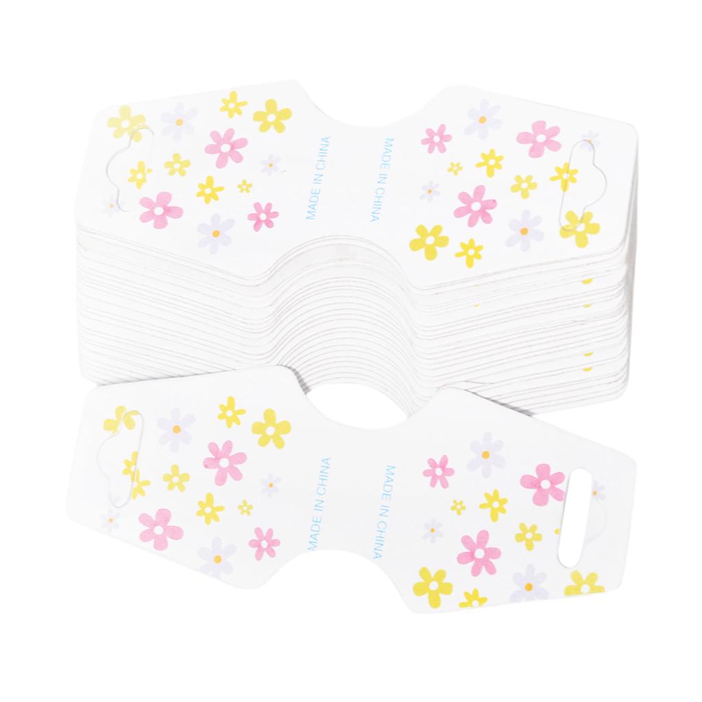 50 шт. бумажная заколка для волос, заколка для ювелирных изделий, упаковка для карточек для демонстрации ювелирных изделий