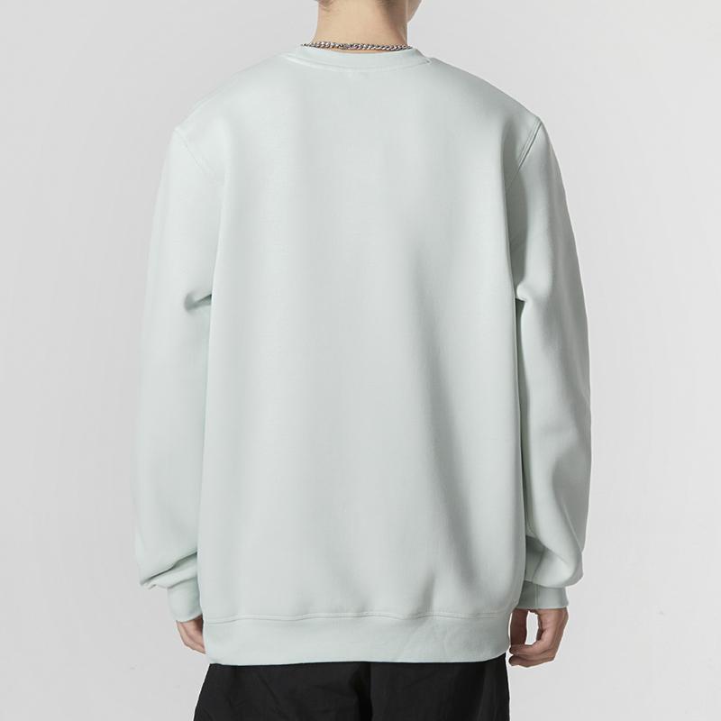 Adidas Простая буква большой логотип печать спортивная повседневная круглая горловина толстовка мужская льняная-зеленая HP1434