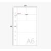 Minuit 6-hole Poker Binder Double-sided Inner Paper A6