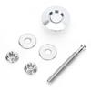 30mm 1.2in Universal Car Push Button Quick Release Hood Pins Bonnet LockSilver