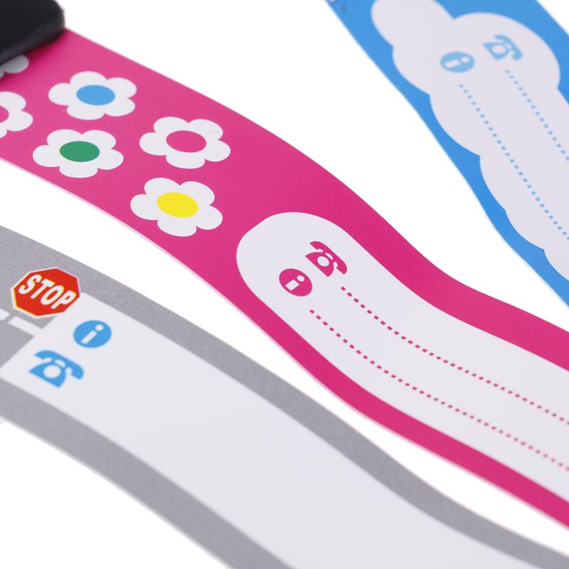 4Pcs Id Safety Bracelet For Kid Outdoor Activity Writing Reusable Adjustable