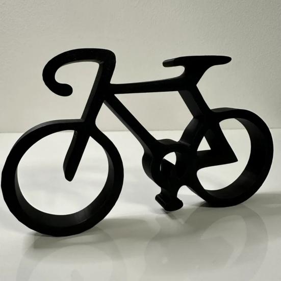 Minimalistic Bicycle Sculpture Abstract Wire Frame Road Mountain Bike Silhouette Statue Figurine Desktop Decoration Ornament Cyclist Present
