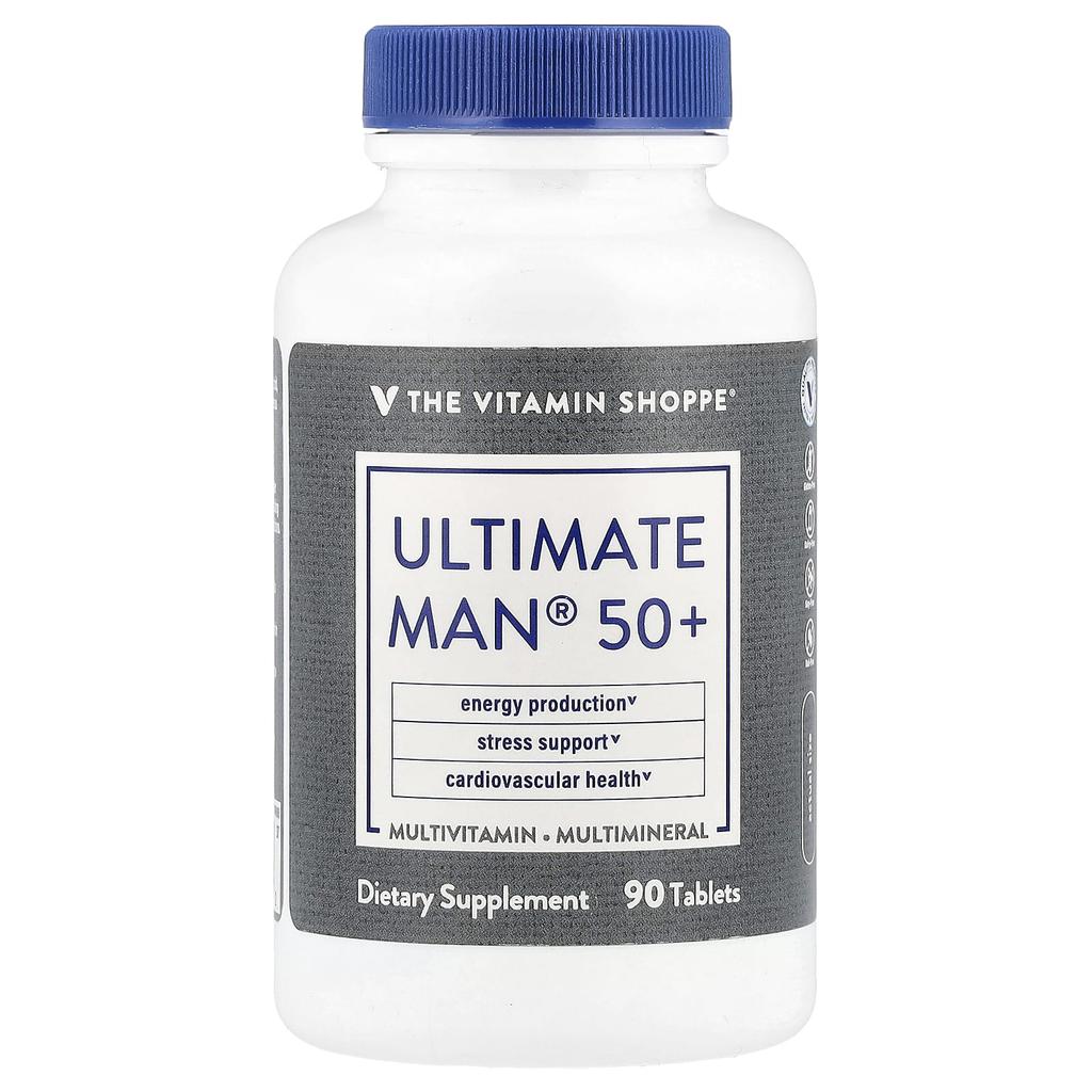 the Vitamin Shoppe Ultimate Man® 50+ Multivitamins and Multiminerals, 90 Tablets