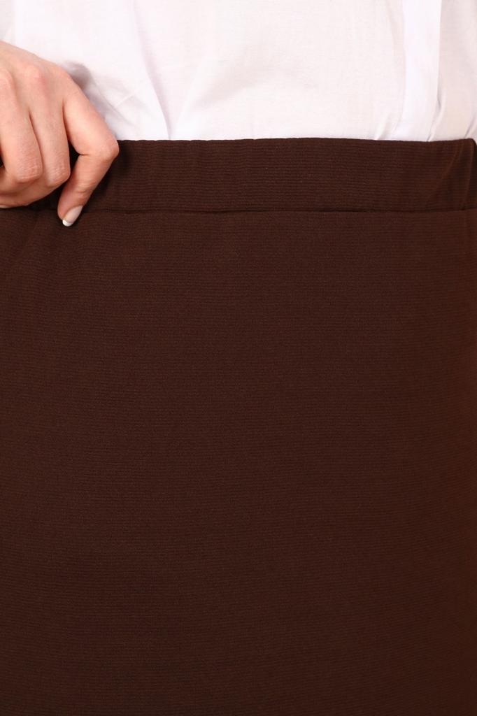 Женская стильная юбка большого размера с эластичной резинкой на талии Юбка больших размеров на подкладке из стальной трикотажной ткани черного цвета