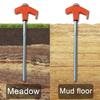 8 шт. Колышки для палатки Сверхпрочные металлические колышки для кемпинга Резьбовые анкеры Установка с помощью дрели