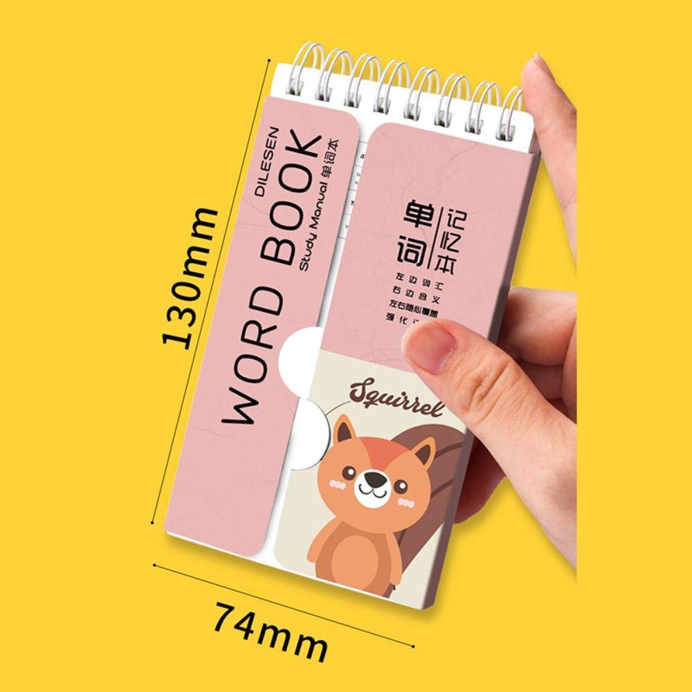 Карманный блокнот с вкладышами, книга со словами, мини-спиральный блокнот, ручная учетная книга, офисные школьные принадлежности