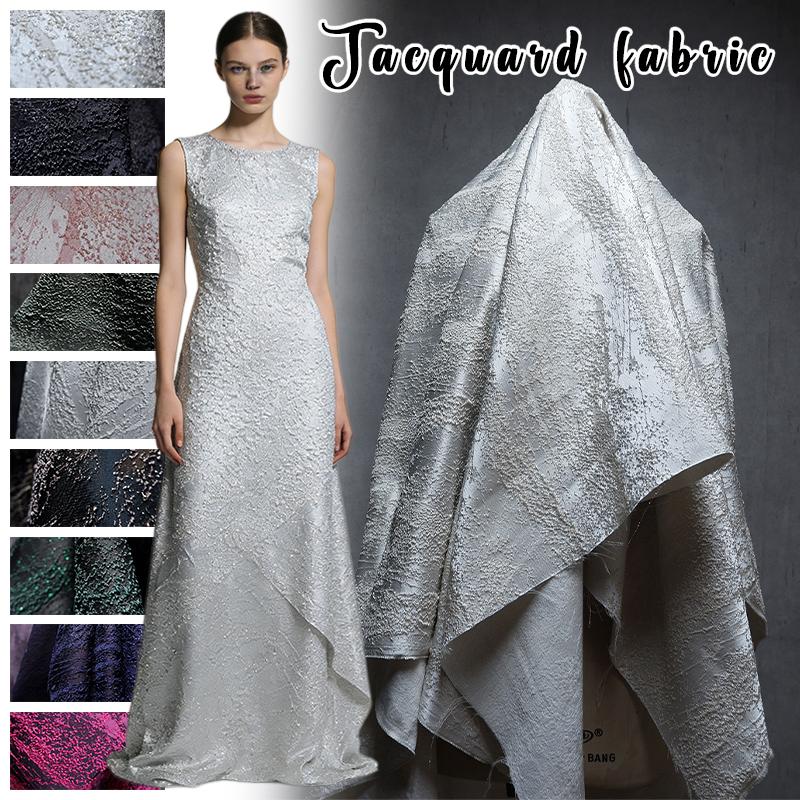 Абстрактный Неправильный 3D-узор из Частиц Жаккардовая Текстура Ткань DIY Модная Одежда Платье Пальто Уникальная Текстура Дизайнерская Ткань