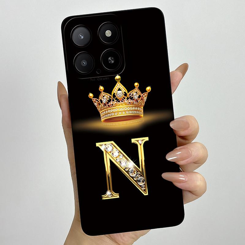 Чехол для телефона Honor X5b 2024, чехол с буквами-коронами, силиконовый, мягкий, полностью защищающая задняя крышка, для HonorX5b X 5b+ Plus, Coque Fundas