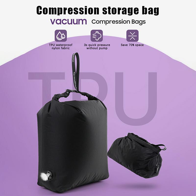 Вакуумный компрессионный мешок для хранения Портативный Большой вместимости Водонепроницаемый Дорожный мешок для багажа Мешок для одежды Пыленепроницаемый Командировка Путешествие 1 шт.