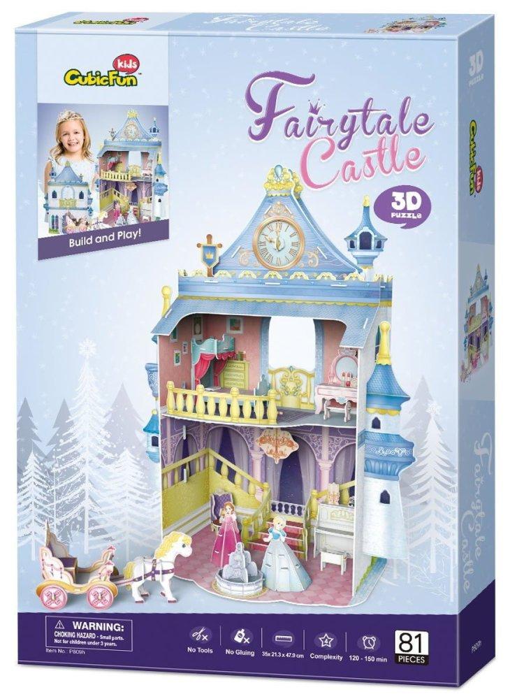 Cubic fun puzzle 3d domek dla lalek fairytale cast 81 elementy p809h