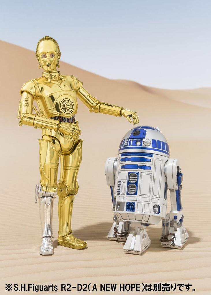 TAMASHII NATIONS Star Wars NEW Approximately 155mm ABS PVC Painted Movable Figure S.H.Figuarts C-3PO (A HOPE) &