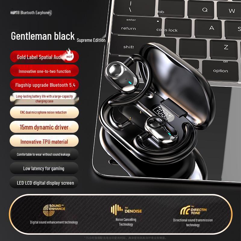 Douyin JM18 Поворотные Спортивные Bluetooth-наушники с заушинами Открытого типа
