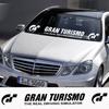 Модные Автомобильные Наклейки на Лобовое Стекло Gran Turismo Voiture Модные Виниловые Наклейки Автомобильные Декоративные Аксессуары Черно-Белая Виниловая Наклейка
