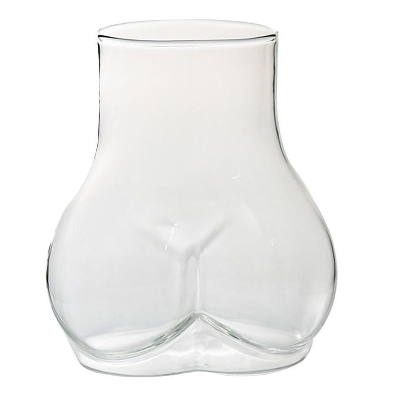 Funny Butt Shaped Mug 450ml Clear Borosilicate Glass Coffee Mug Women Body Butt Cup for Milk Water Coffee Glass Cup Water Mug