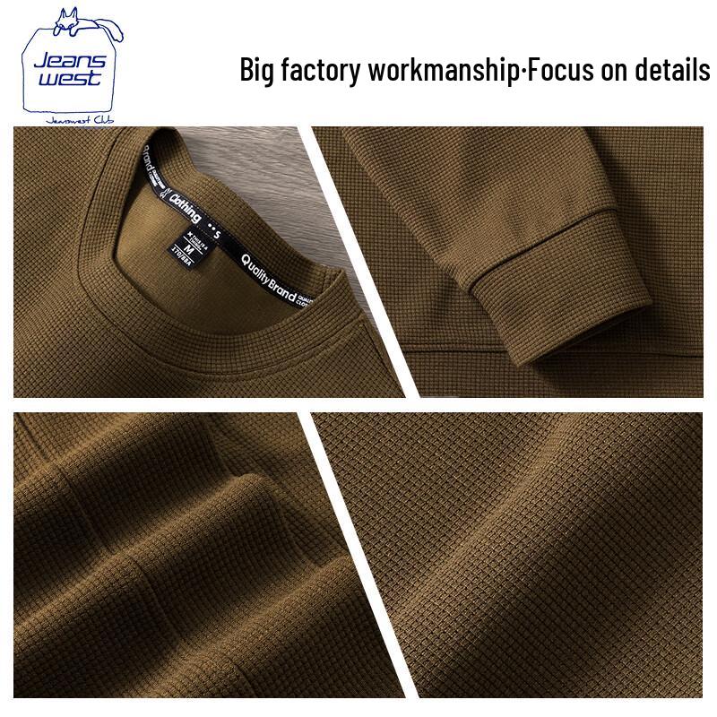 JEANSWEST CLUB Unisex Crew Neck Printed Loose Sweatshirt