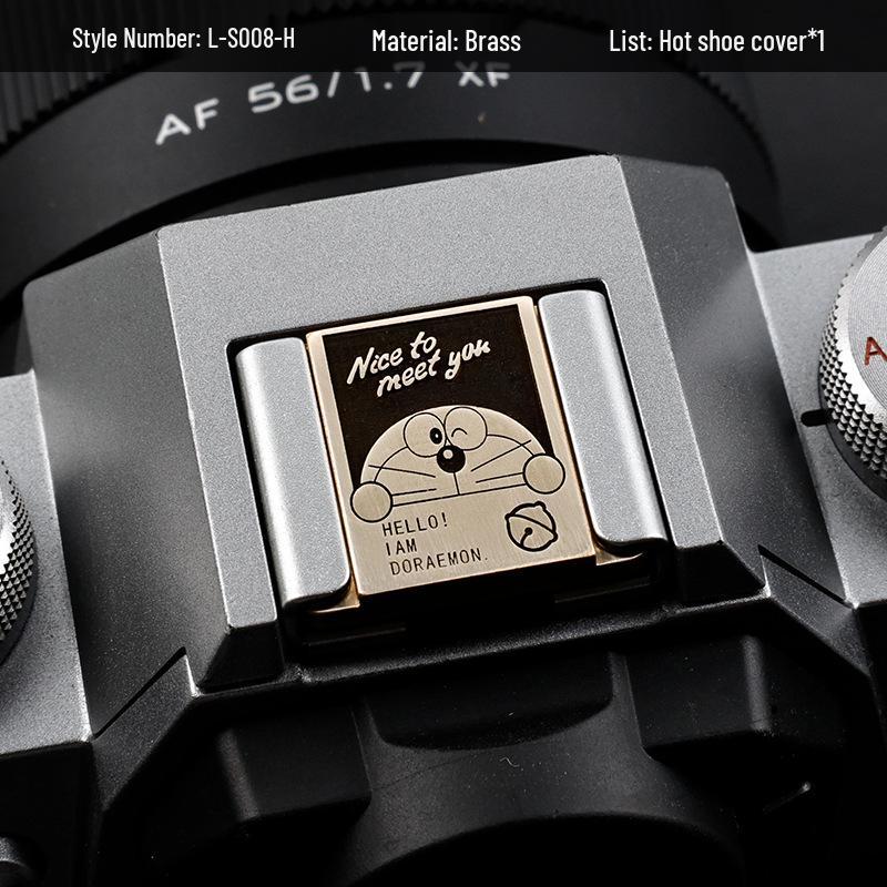 Hot Shoe Cover & Shutter Button Cap for Fujifilm XT50, X100VI, XT30 II, XM5, Nikon ZF Cameras