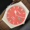 Б/у винтажные мужские часы Citizen Automatic 8200 из Японии с красным циферблатом a434820-2 R123-a434820