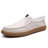 Модные летне-осенние новые дизайнерские лоферы для мужчин, однотонные, модные, повседневные кожаные туфли, мужские полые дышащие туфли для вождения, мужские