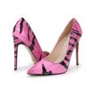 Женская пикантная цветная обувь для ночного клуба, подиума и банкета, модная рабочая обувь на каблуке 12 см WZ