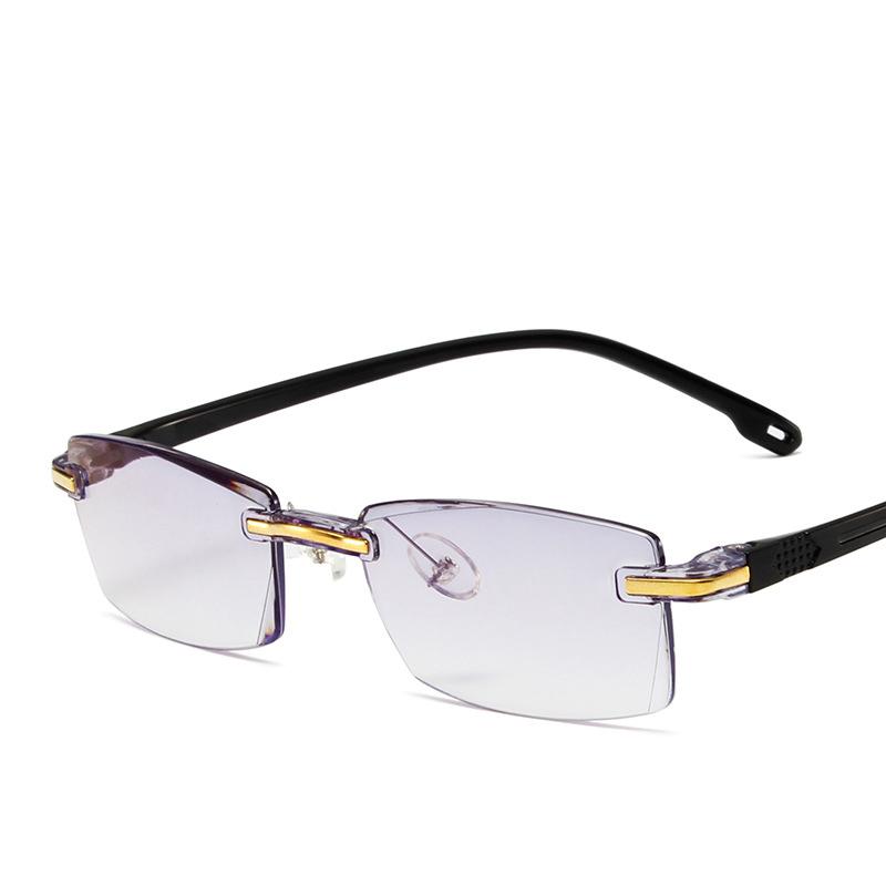 TR90 пресбиопические бифокальные очки для мужчин, защита от синего света, портативные без оправы, женские очки для чтения высокой прочности, Gafas +1,0 до +4,0