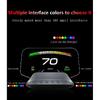 C3 Навигационное зеркало HUD Автомобильный проектор на лобовое стекло с OBD2 HD GPS-навигацией Bluetooth Сигнализация