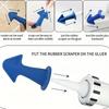3Pcs/Set DIY Caulking Tool Blue Caulk Nozzle Applicator  for Kitchen Bathroom Window