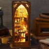 Наборы для сборки 3D-ниш для книг своими руками с теплым светом, многофункциональная модель-декор для книжной полки