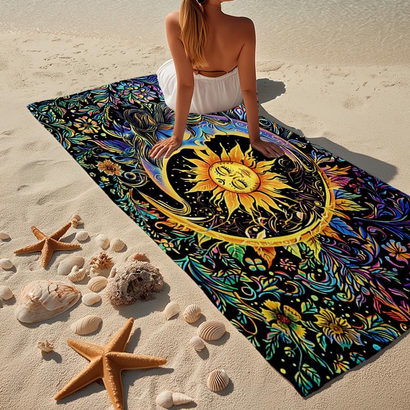 Celestial Dreamscape Beach Towel, Super Soft Microfiber, Gift for Her/Him, Birthday, for Pool, Beach, Travel, Home Decor Fan gifts