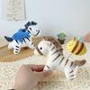 Cartoon Zebra Doll Pull Rope Doll Plush Toy Rag Doll Key Chain Bag Hanging Gift