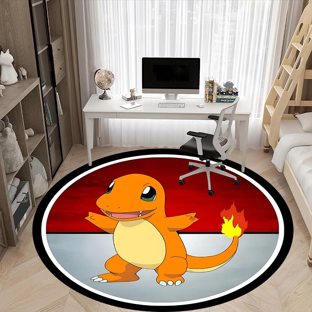 1pc Charmander, PokémonChair Carpet for Office, Non-slip, Soft and Durable Office Rug for Interior Decoration, Perfect for Office yy250925090