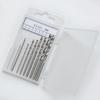 Craft Tool Replacement Drill Bits for Pin Vise, 0.8mm To 3.0mm, 10-Piece Set with Storage Case
