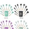 ZISIZ Удлиненный силиконовый половник для супа (5-Pack)