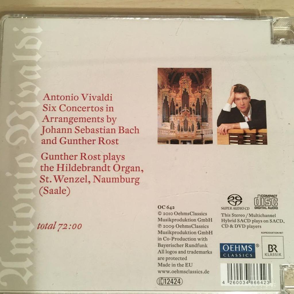 [USED] Antonio Vivaldi Six Concertos Gunther