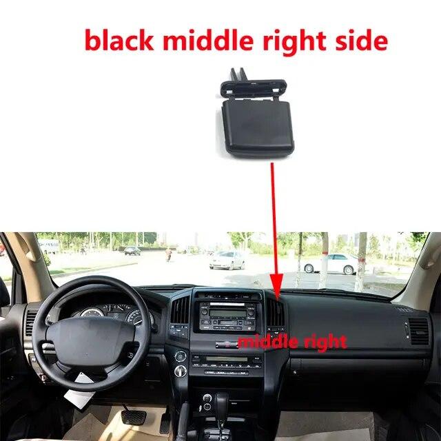 Передняя часть автомобиля, зажимы для вентиляционных отверстий кондиционера, зажим для розетки кондиционера для Toyota Land Cruiser LC200 FJ200 2008-2017