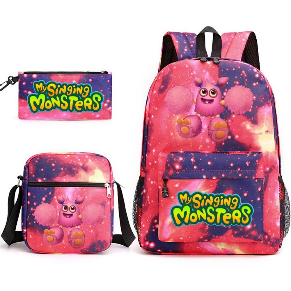 Школьный рюкзак Monster Concert My Singing Monsters, трехсекционный, большой вместимости, для ученика