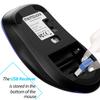 Memzuoix Wireless Optical Cordless with USB Portable for and MacBooks 2.4G Mouse, 1200DPI, Receiver, 5-Button Laptops, PCs, Desktops, (Navy Blue)