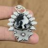 Wedding Gift For Her 925 Sterling Silver Natural Zebra Jasper Gemstone Pendant
