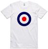 Футболка Mod Target Skooterboys Мужская Эпоха 1970-х Обычный крой 100% Хлопок