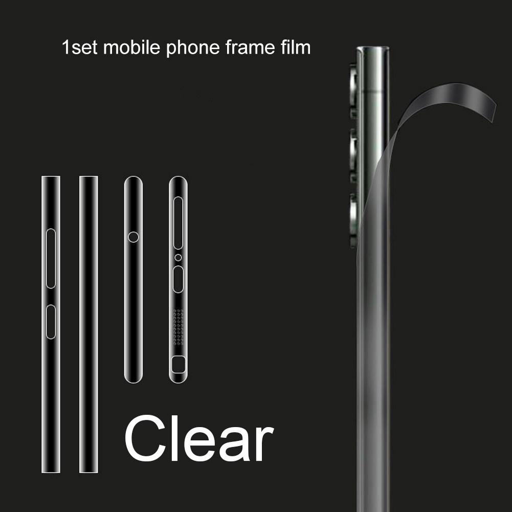 Боковая пленка для Samsung Galaxy S23 S24 Ultra Frame, матовая ультратонкая защитная пленка